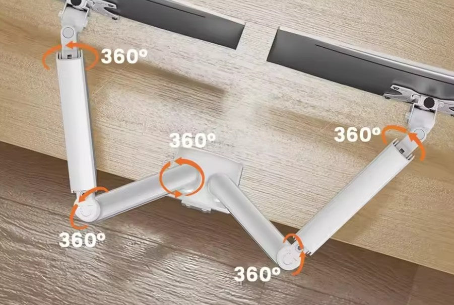angles dimensions double ecran teletravail efficace productif
