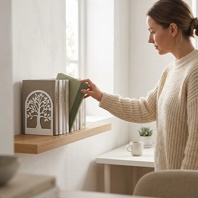 Cale livre maintien livres étagère
