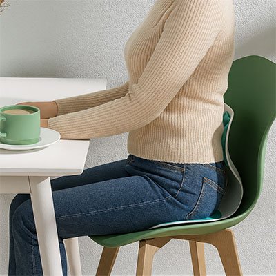 Coussin pour lombaire univers fauteuil plastique position télétravail bureau