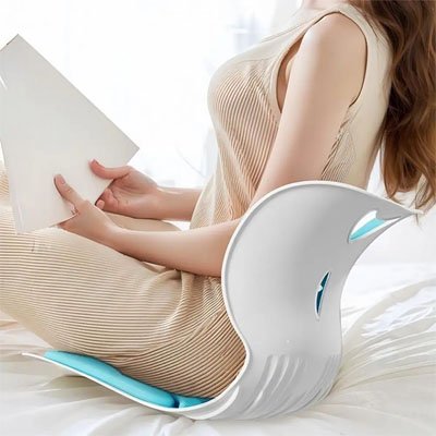 Coussin pour lombaire univers fauteuil plastique position télétravail bureau lecture