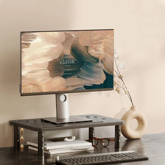 Etagere bureau organiser noir réglable