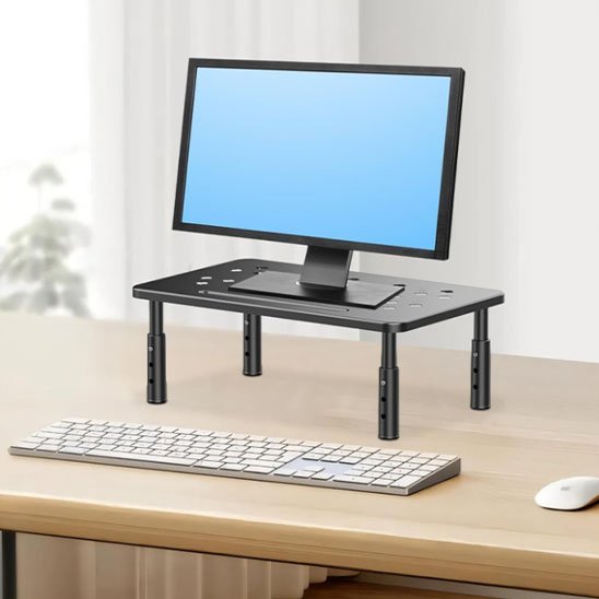 Etagere bureau pour écran réglable
