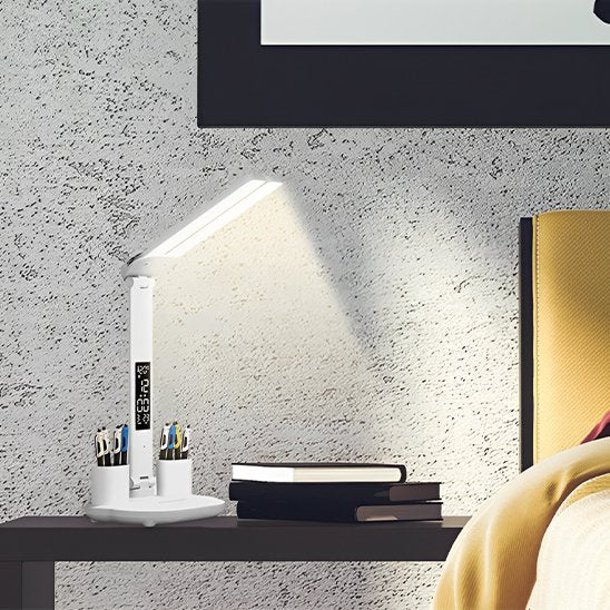 Lampe Bureau  Led avec ventilateur horloge télétravail nuit