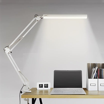 Lampe de bureau blanc réglable ajustable fixation rapide 3 couleurs luminosité