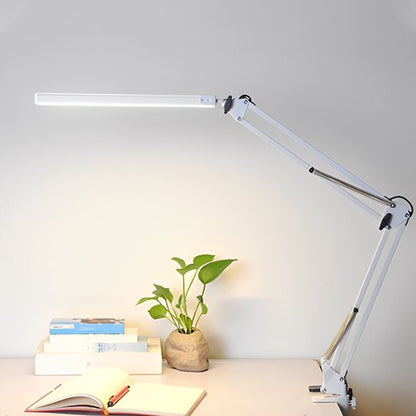 Lampe de bureau blanche réglable ajustable fixation rapide 3 couleurs luminosité
