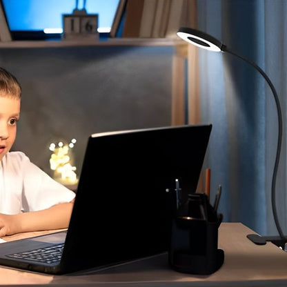 Lampe de bureau douce tamisée pratique fixation devoir enfant