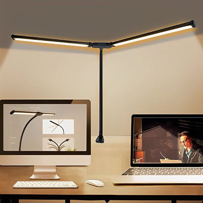 Lampe de bureau grand forme T lumiere froide chaude travail détente ecrans