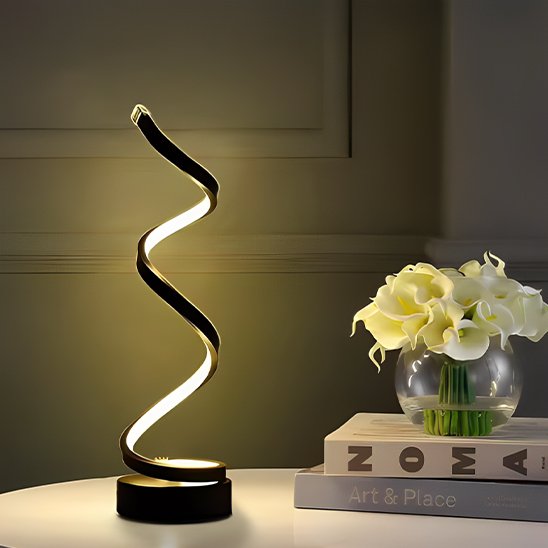 Lampe de chevet ambiance tamisée agréable métal lumière blanche de concentration