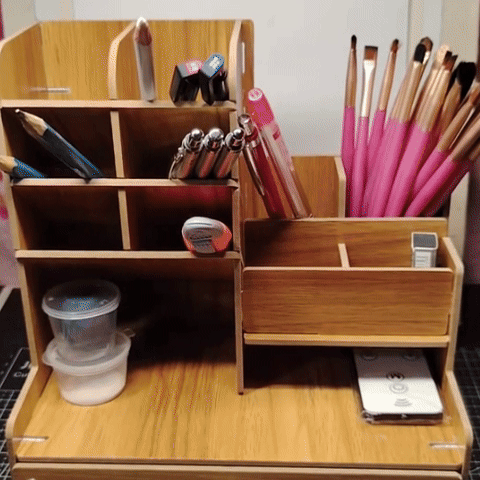 organisateur bureau bois pratique fourniture