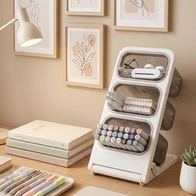 Organisateur de bureau aéré et efficace pour télétravail