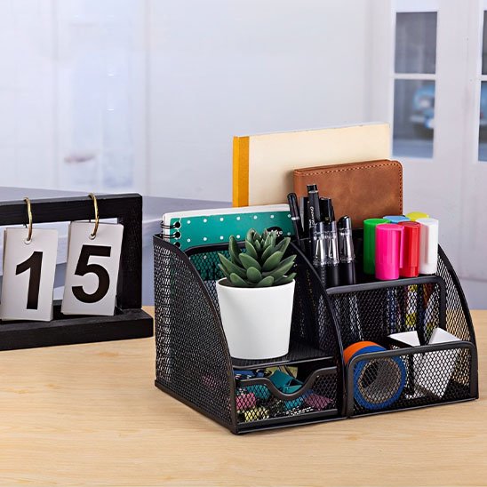 organisateur de bureau agenda cactus