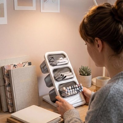 Organisateur de bureau desing moderne rangement efficace d'accessoires bureau