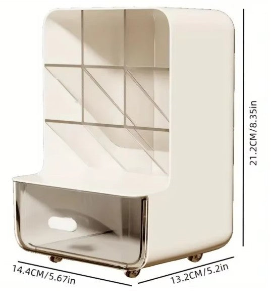 organisateur de bureau dimensions blanc