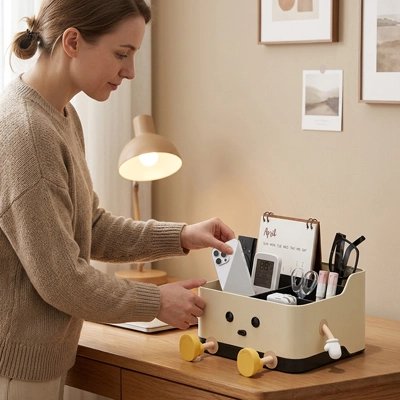 Organisateur de bureau pratique efficace bureau télétravail étude design