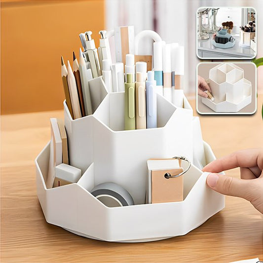 Organisateur de bureau stylo crayon gomme fourniture blanc