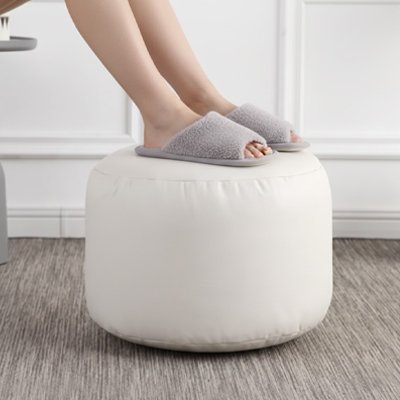 Repose pied pouf​ blanc travail repos 