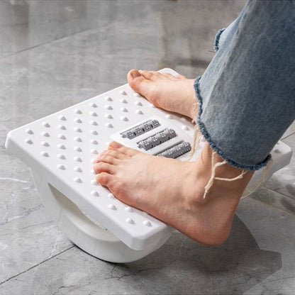Repose pieds bureau blanc pied nu massage