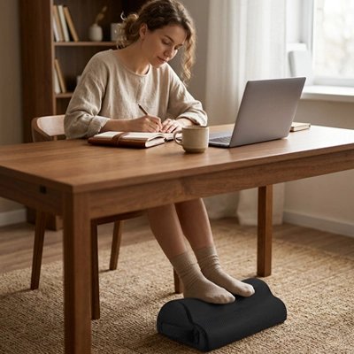 Repose pieds bureau freelance travail bureau bois repos