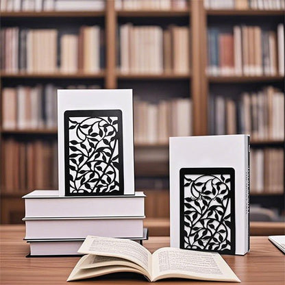 Serre livre noir pratique livre presse cale design paire de cale livre blanc