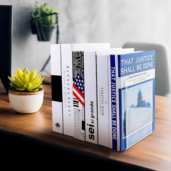 Serre livres rangement efficace vase fleur jaune