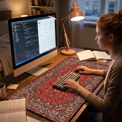 Sous main bureau étude dossier traditionnel typique télétravail