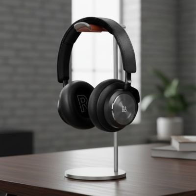 Support casque​ stylé table bureau pratique