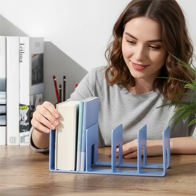 Support de livre rangement optimisé bureau télétravail