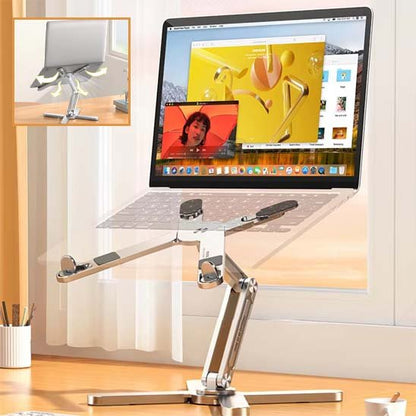 Support ordinateur portable ajustable hauteur multidirectionnel ventilation