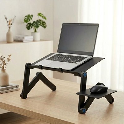 Support ordinateur portable ajustable table bureau hauteur travail