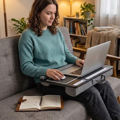 Support ordinateur portable canapé