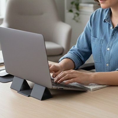 Support ordinateur portable inclinaison clavier
