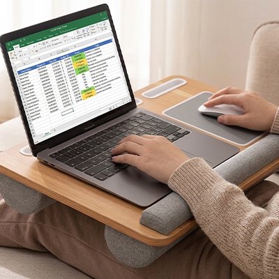 Support ordinateur portable lit canapé transportable