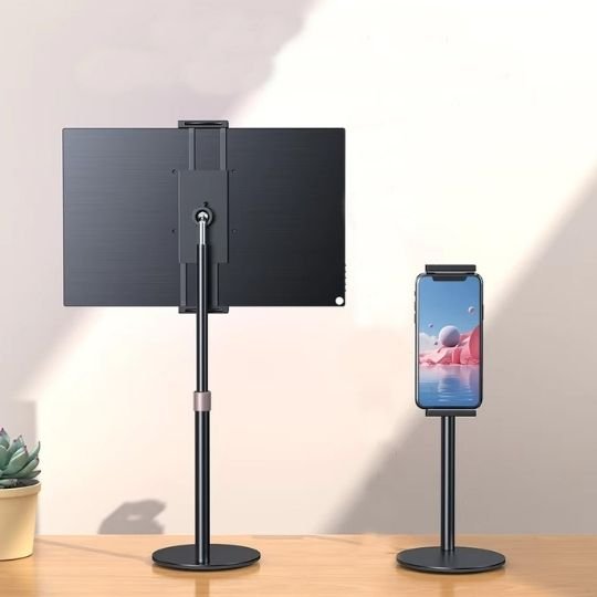 Support pour tablette ajustable hauteur stable lecture vertical horizontal 360°
