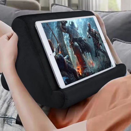 Support pour tablette coussin lecture lit confort travail détente