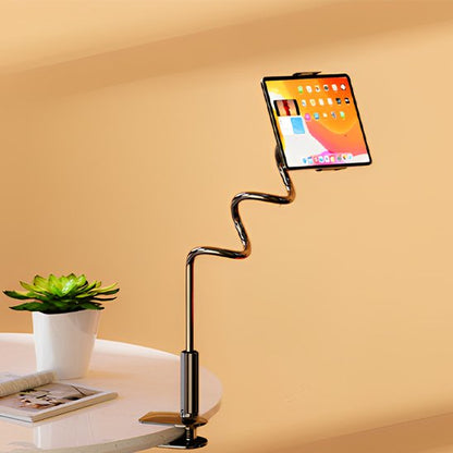 Support pour tablette  fixable table modulable noir ressort
