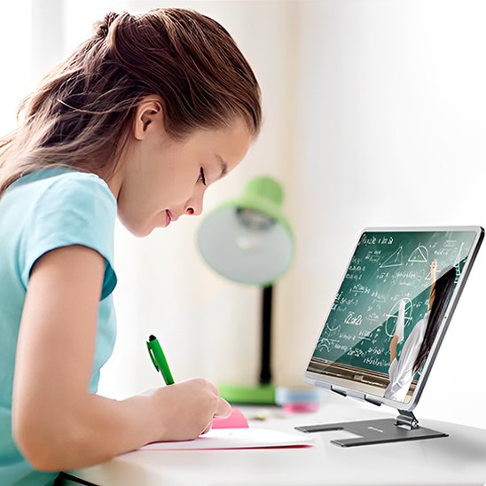 Support pour tablette metal universell stable design efficace solide transportable