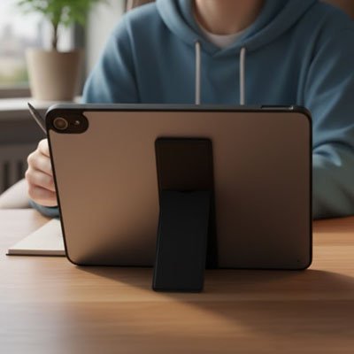 Support pour tablette noir bureau plat travail