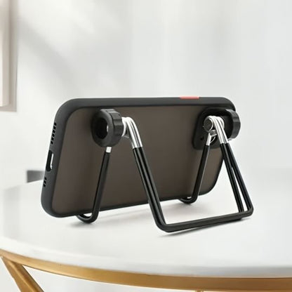 Support pour tablette pliable ajustable stable métal noir smartphone