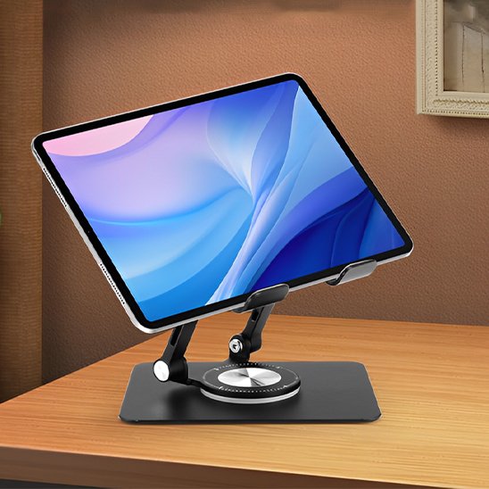 Support pour tablette qualitatif stable 360° metal design