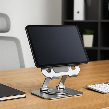 Support tablette metal carré ajustable