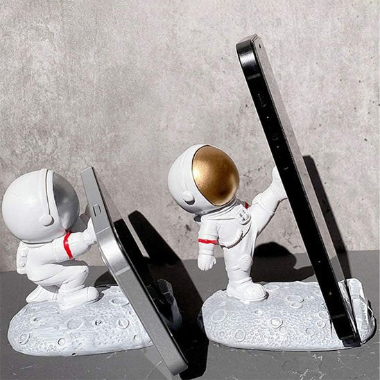 Support telephone cosmonaute support position verticale horizontale