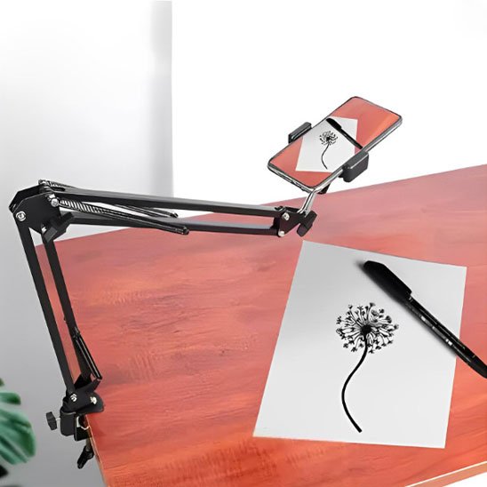 Support téléphone table ajustable universel tout travaux pratique dessin