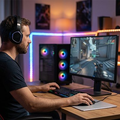 Tapis de souris alliage aluminium antidérapant Ultra-fin résistant gris gamer