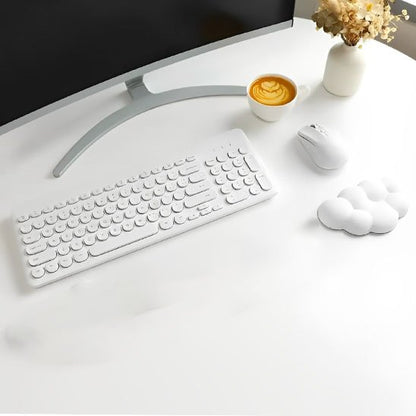 Tapis de souris blanc clavier décoration 