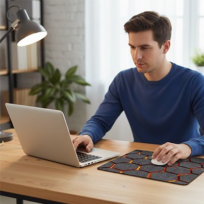 Tapis de souris efficace professionnel freelance télétravail idéal