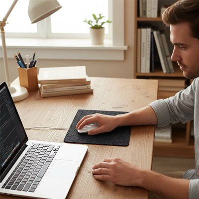 Tapis de souris rangé professionnel freelance télétravail idéal bureau