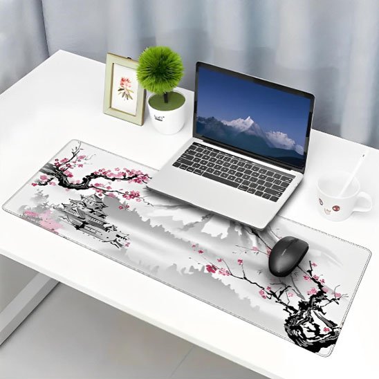 Tapis de souris sous main pour bureau travail maison japan bureau plante